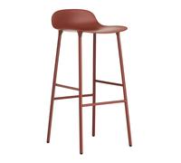 Tabouret de bar Form structure acier 75cm lacquered steel base
