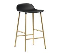Tabouret de bar Form structure laiton 65cm brass base