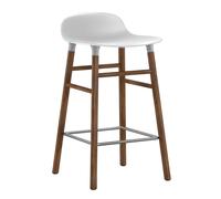 Tabouret de bar Form structure noyer 65cm walnut base