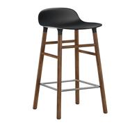Normann Copenhagen Chaise de bar Form Chair pieds en noyer noir