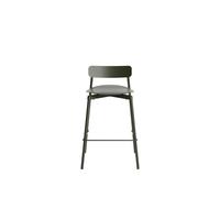Tabouret de bar FROMME H65 en verre vert