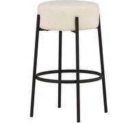 Tabouret de bar FURNLUX Tucson Blanc Et Noir 41cm / Couleur principale : Blanc / Dimensions : 41 x 41 x 70 cm