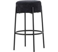 Tabouret de bar FURNLUX Tucson noir 50cm / Couleur principale : noir / Dimensions : 50 x 50 x 70 cm