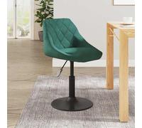 Tabouret de Bar Gris Foncé Velours Siège Pivotant Chaise Comptoir vidaXL