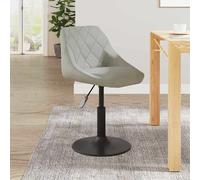 Tabouret de Bar Gris Foncé Velours Siège Pivotant Chaise Comptoir vidaXL