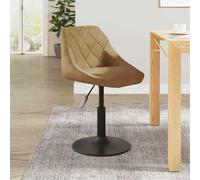 Tabouret de Bar Gris Foncé Velours Siège Pivotant Chaise Comptoir vidaXL