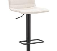 TABOURET DE BAR HAUT BLANC 2 PIÈCES