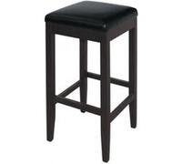 Tabouret de bar haut en simili cuir noir Bolero - x 2 Noir G