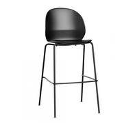 Tabouret de bar haut N02™ Recycle 76cm black powdercoated steel frame