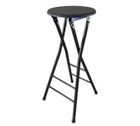 Tabouret de Bar Haut Pliable et Portable avec Repose-Pieds | Hauteur comptoir | pour la Maison, Le Camping, Le Magasin et la Salle de Jeux | Hauteur d'assise 70 cm
