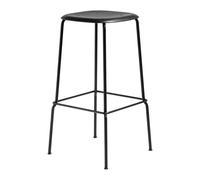 Tabouret de bar haut Soft Edge 85 structure noir black powder coated steel frame