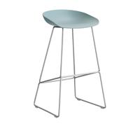Tabouret de bar haute AAS 38 2.0 structure acier inoxydable stainless steel base