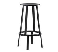 HAY Tabouret de bar haute Revolver noir H 7cm / Ø 44,5cm