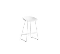 Tabouret de Bar HAY AAS38 H65 Acier Blanc/Blanc