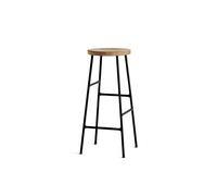 HAY Tabouret de bar Cornet 75 cm Oiled oak-soft black