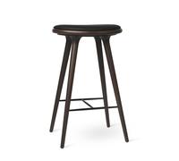 Tabouret de Bar , Hêtre Teinté Foncé, 74 cm
