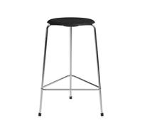 Tabouret de bar High Dot™ placage 3 pieds chromed base