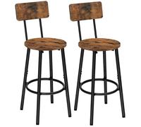 Tabouret de bar - HOOBRO - EBF32BY01 - Ergonomique - Style industriel - Lot de 2
