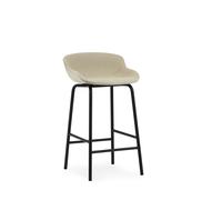 Tabouret de Bar Hyg H65, Noir , Acier Noir/lin Main Line MLF20