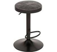 Lot de 2 tabourets de bar Ilsa gris foncé - Atmosphera createur d'interieur