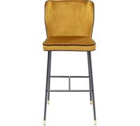 Tabouret de bar Irina velours ocre Kare Design