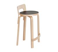 Tabouret de Bar K65 Noir/ Bouleau