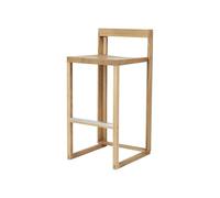 Tabouret de Bar Kristina Dam Studio Outline, Chêne Laqué/ Aluminium Brossé