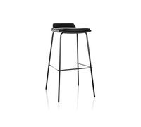 Tabouret de bar LONSO 10 revêtement d'assise en similicuir noir hjh OFFICE Noir G