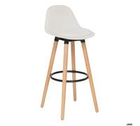 Tabouret de bar ""Maxon"" blanc H92,5cm - Atmosphera Créateur d'intérieur