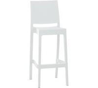Tabouret de bar Maya , Blanc Blanc G
