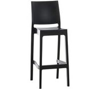 Tabouret de bar Maya , Noir Noir G
