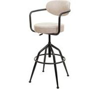 Tabouret de bar - HWC - H10f - Hauteur réglable - Pivotant 360° - Style vintage