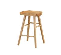 Tabouret de bar moderne de luxe en bois massif sans dossier, chaises de comptoir sans accoudoirs, tabouret de bar de style nordique pour cuisine, îlot de salon, chaises de bar, tabouret de bar haut
