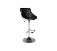 Tabouret De Bar Noir Et Blanc Jasper Noir