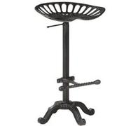 Vidaxl Tabouret De Bar Noir Fonte Noir