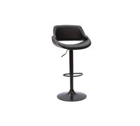 Tabouret de bar design noir réglable pivotant 360° CLASH