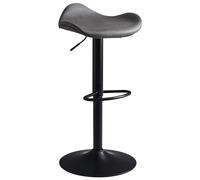 Tabouret de Bar Noir Rotatif réglable, Tabouret de comptoir en Cuir PU pour la Cuisine, Salle à Manger, bistrot, siège rétro de l'île Rouge, Chaise de Bar à Hauteur, Design Moderne
