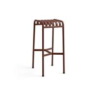 Tabouret de Bar Palissade en Fer Rouge