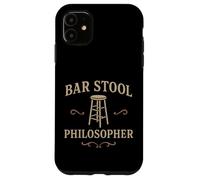 Tabouret de bar Philosopher Dive Bar Design Humour Boire Humour Coque pour iPhone 11