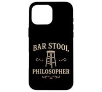 Tabouret de bar Philosopher Dive Bar Design Humour Boire Humour Coque pour iPhone 16 Pro Max