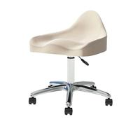 Tabouret de Bar pivotant avec Dossier, siège pivotant à roulettes, Rotation à 360° for la Maison, la Salle de Bain ou Le Bureau(White)