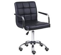 Tabouret de bar pivotant - Chaise en cuir réglable en hauteur avec dossier et repose-pieds pour pub, chaise de salle à manger confortable à haute élasticité