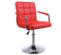 Tabouret de bar pivotant - Chaise en cuir réglable en hauteur avec dossier et repose-pieds pour pub, chaise de salle à manger confortable à haute élasticité