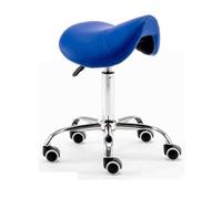 Tabouret De Bar Pivotant En Forme De Selle, Chaise Ergonomique À Roulettes Avec Repose-pieds For Esthéticienne Et Thérapeute(A)