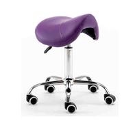 Tabouret De Bar Pivotant En Forme De Selle, Chaise Ergonomique À Roulettes Avec Repose-pieds For Esthéticienne Et Thérapeute(H)