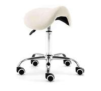 Tabouret De Bar Pivotant En Forme De Selle, Chaise Ergonomique À Roulettes Avec Repose-pieds For Esthéticienne Et Thérapeute(B)