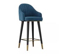 Tabouret de bar pivotant en velours, hauteur de comptoir avec dossiers, idéal pour île, pub et salle à manger - Chaise de bar confortable pour s'asseoir