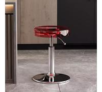 Tabouret de bar pivotant réglable avec repose-pieds, chaise de cuisine et de salle à manger pour la maison, le bistro, le café, design moderne, hauteur 45-55 cm