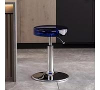 Tabouret de bar pivotant réglable avec repose-pieds, chaise de cuisine et de salle à manger pour la maison, le bistro, le café, design moderne, hauteur 45-55 cm