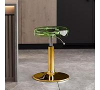 Tabouret de bar pivotant réglable avec repose-pieds, chaise de cuisine et de salle à manger pour la maison, le bistro, le café, design moderne, hauteur 45-55 cm
